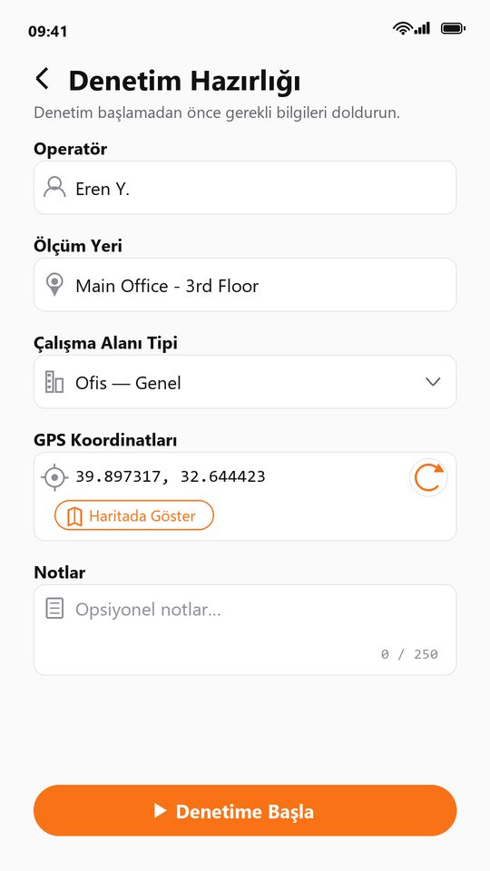 Denetim hazırlık formu
