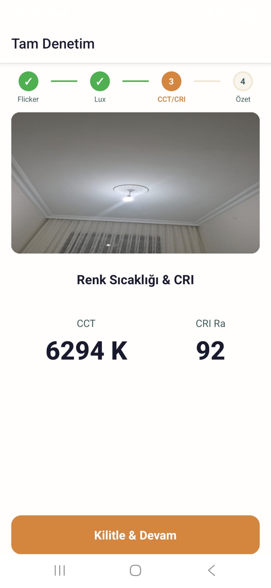 CCT ve CRI ölçümü